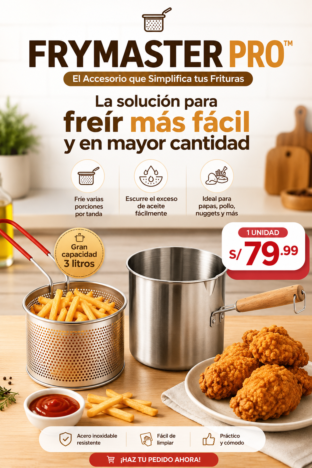 🍳 FRYMASTER PRO™ — Fríe Más Fácil y Llévate GRATIS el Cuchillo Viral Pelatodo 🎁