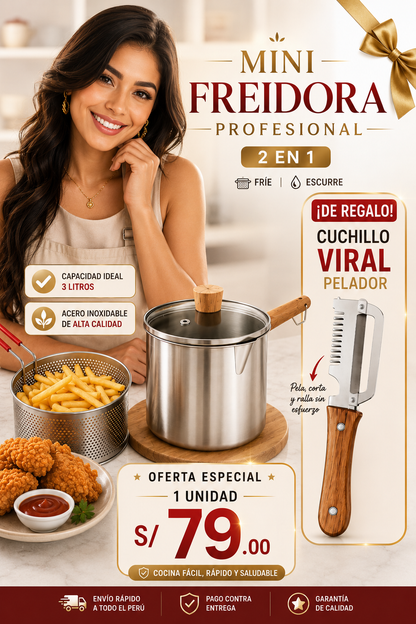 🍳 FRYMASTER PRO™ — Fríe Más Fácil y Llévate GRATIS el Cuchillo Viral Pelatodo 🎁