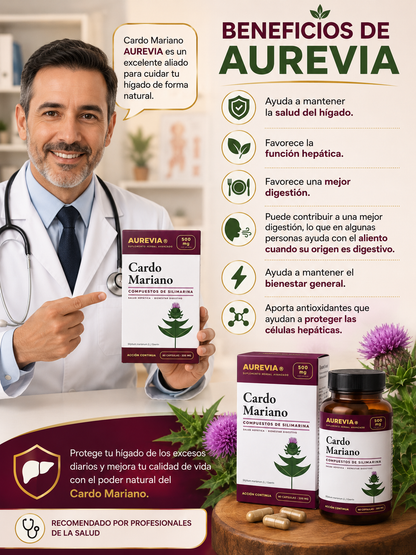 💚 Cardo Mariano 500 mg Premium | Apoya la Salud de tu Hígado +