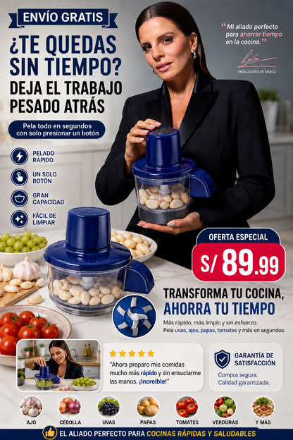 "Pelador Eléctrico Recargable + Rallador 3 en 1 DE REGALO 🎁"