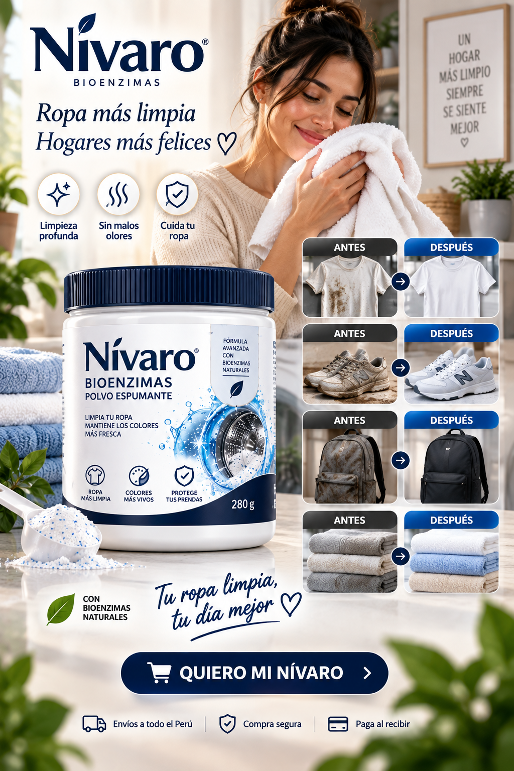 🧼 NÍVARO BIOENZIMAS: LIMPIEZA PROFUNDA PARA TU ROPA