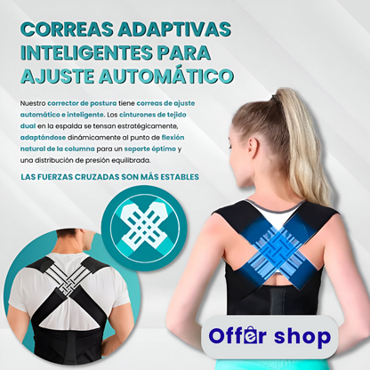 🔥 Corrector de Postura Ajustable Premium + 5 Parches Musculares de Regalo 🎁