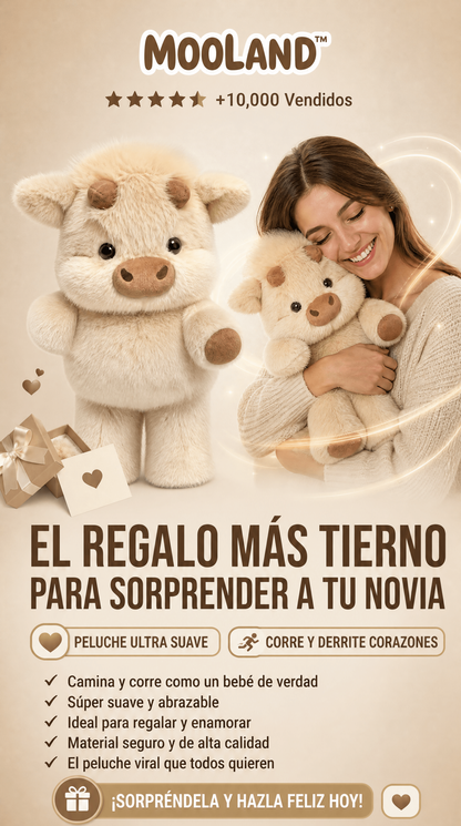 🐮 MOOLAND™ Original – El Peluche Viral que Corre 💖